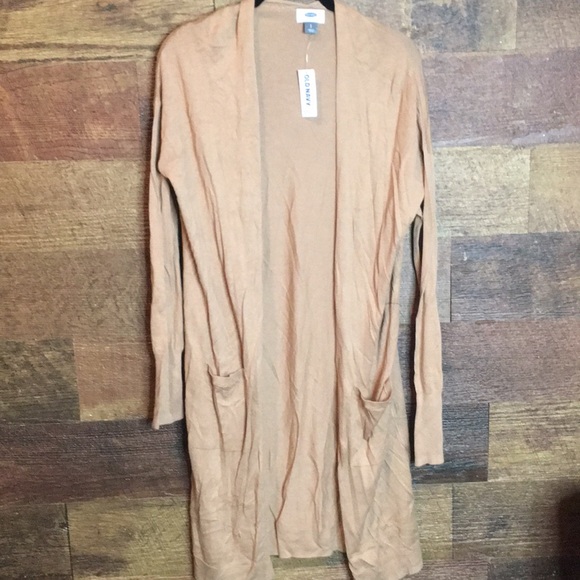 old navy camel cardigan